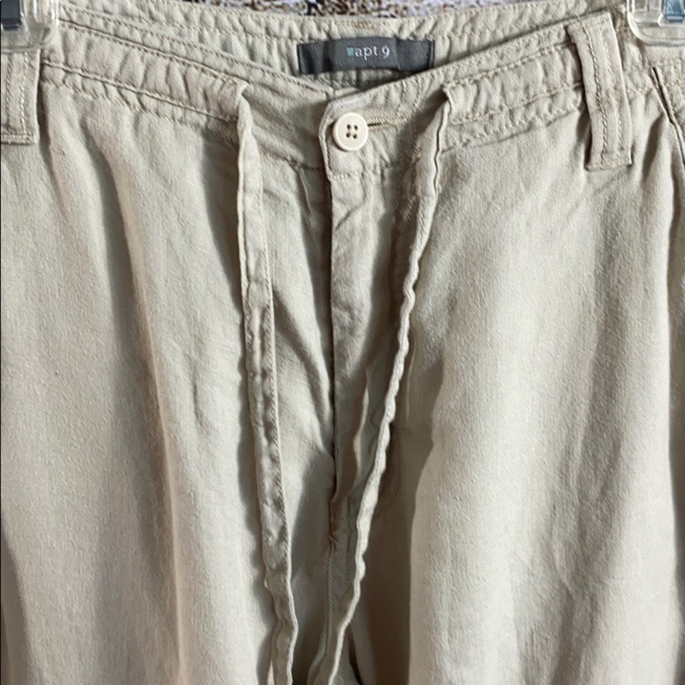 Women’s Apt. 9 100% Linen Pants - Picture 2 of 4